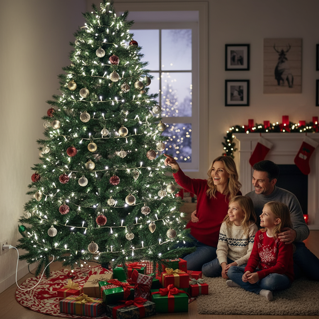 Luces Navidad Energía Solar Prem 100Led - FULL MEGA TIENDAS