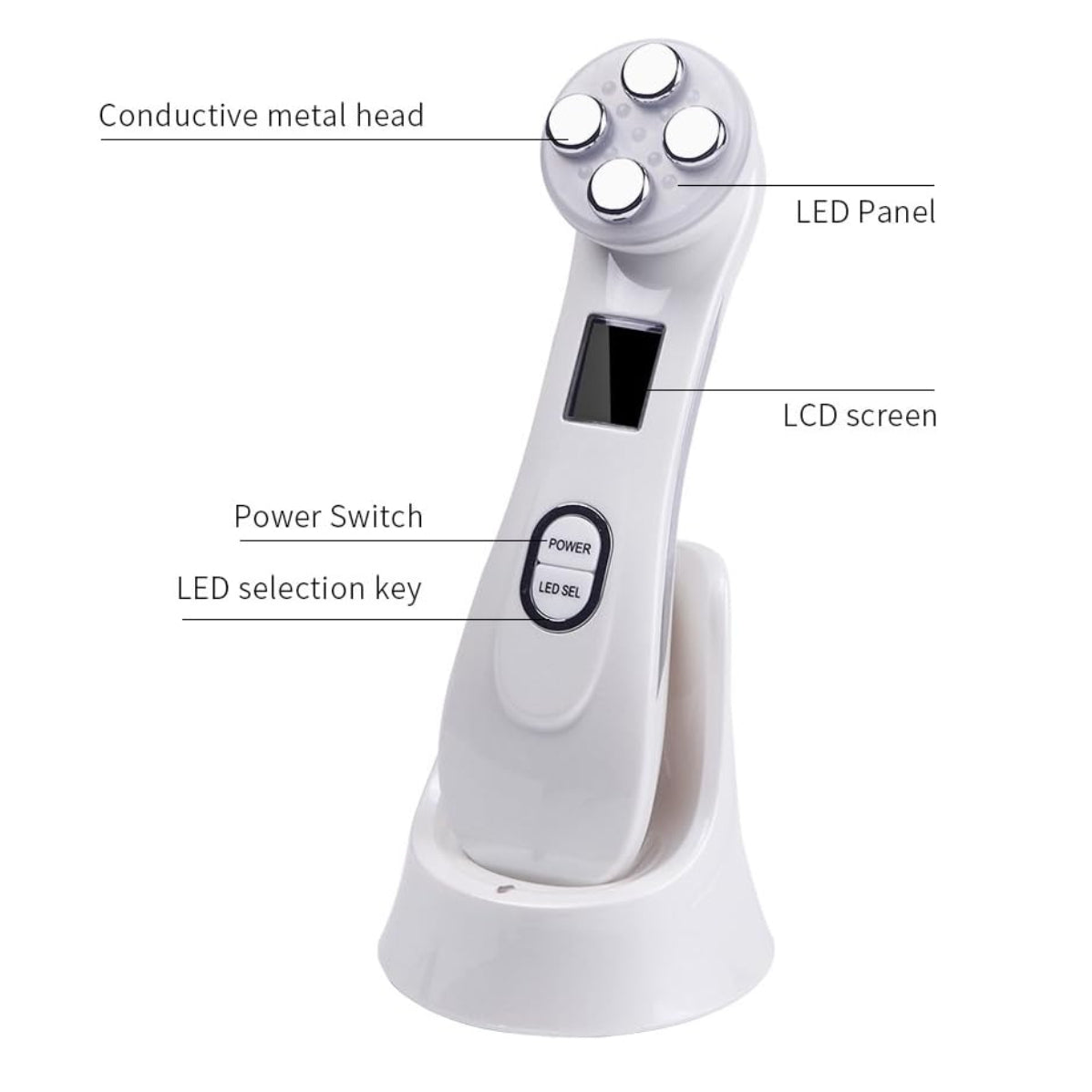 Masajeador Facial Ultrasonico Radiofrecu - FULL MEGA TIENDAS