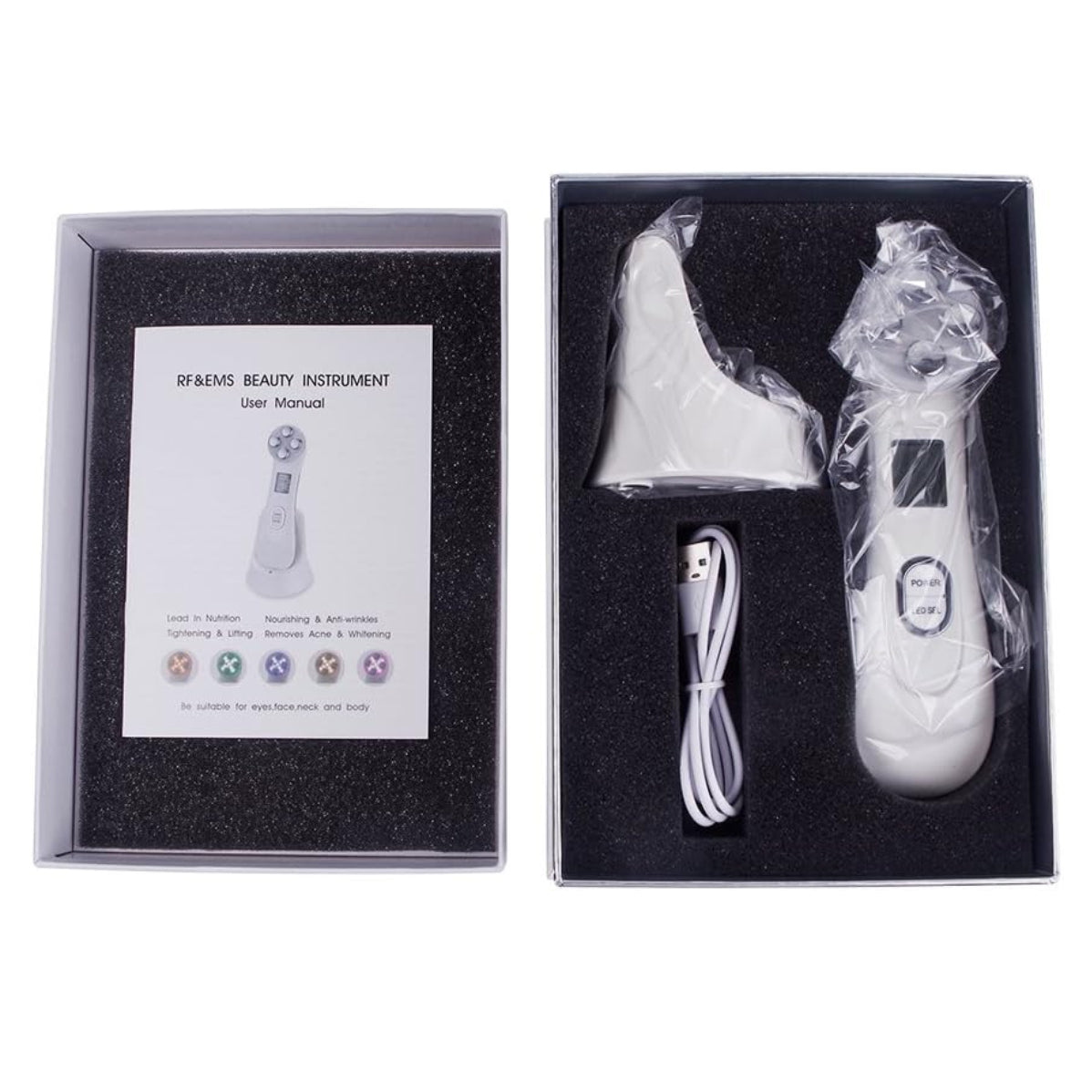 Masajeador Facial Ultrasonico Radiofrecu - FULL MEGA TIENDAS