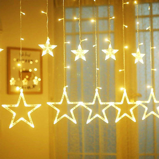Cortina Luz Led Estrellas x3 Mt Navidad - FULL MEGA TIENDAS