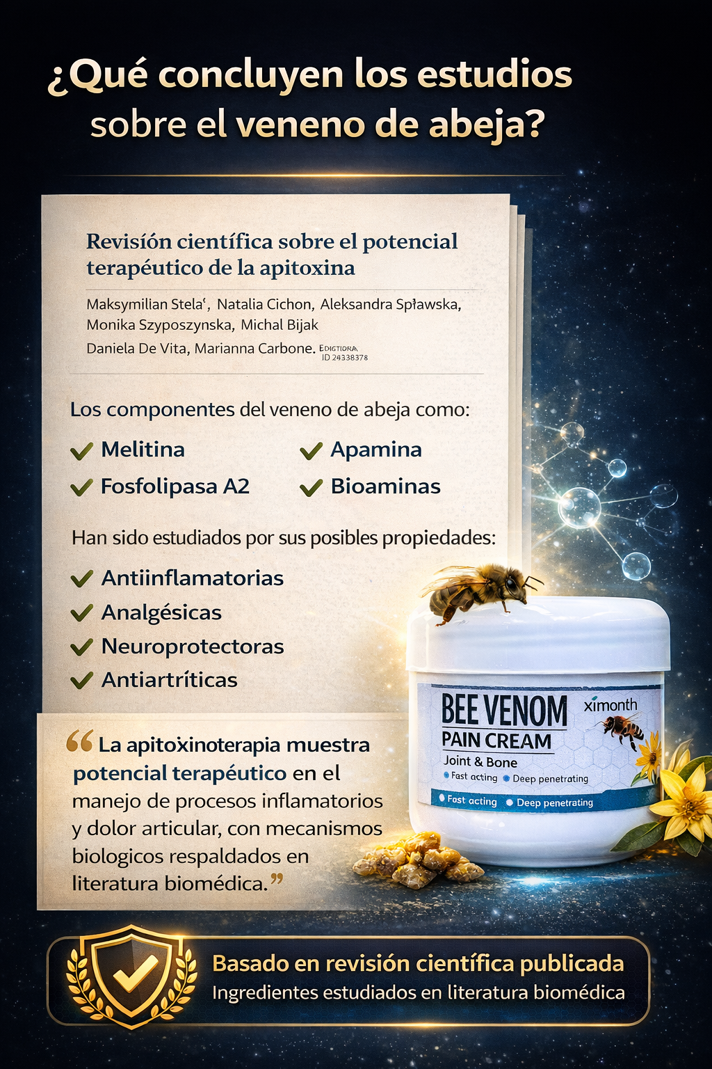 BEE VENOM PAIN CREAM - FULL MEGA TIENDAS