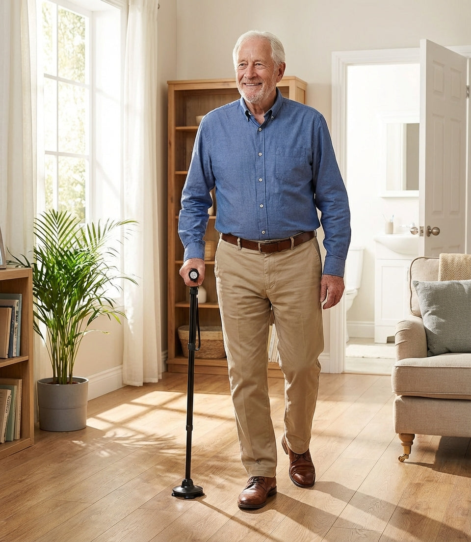 Baston Ortopedico Plegable Con Linterna - FULL MEGA TIENDAS