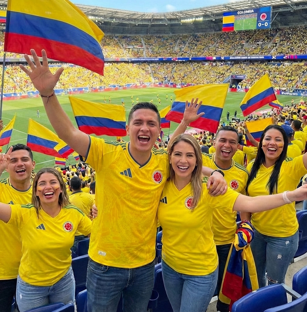 TRV02T Camiseta Super Fan Colombia 2026 - FULL MEGA TIENDAS