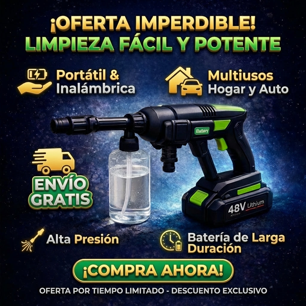 Hidrolavadora 6 BOQUILLAS 48V DOBLE BATE (Copia) - FULL MEGA TIENDAS