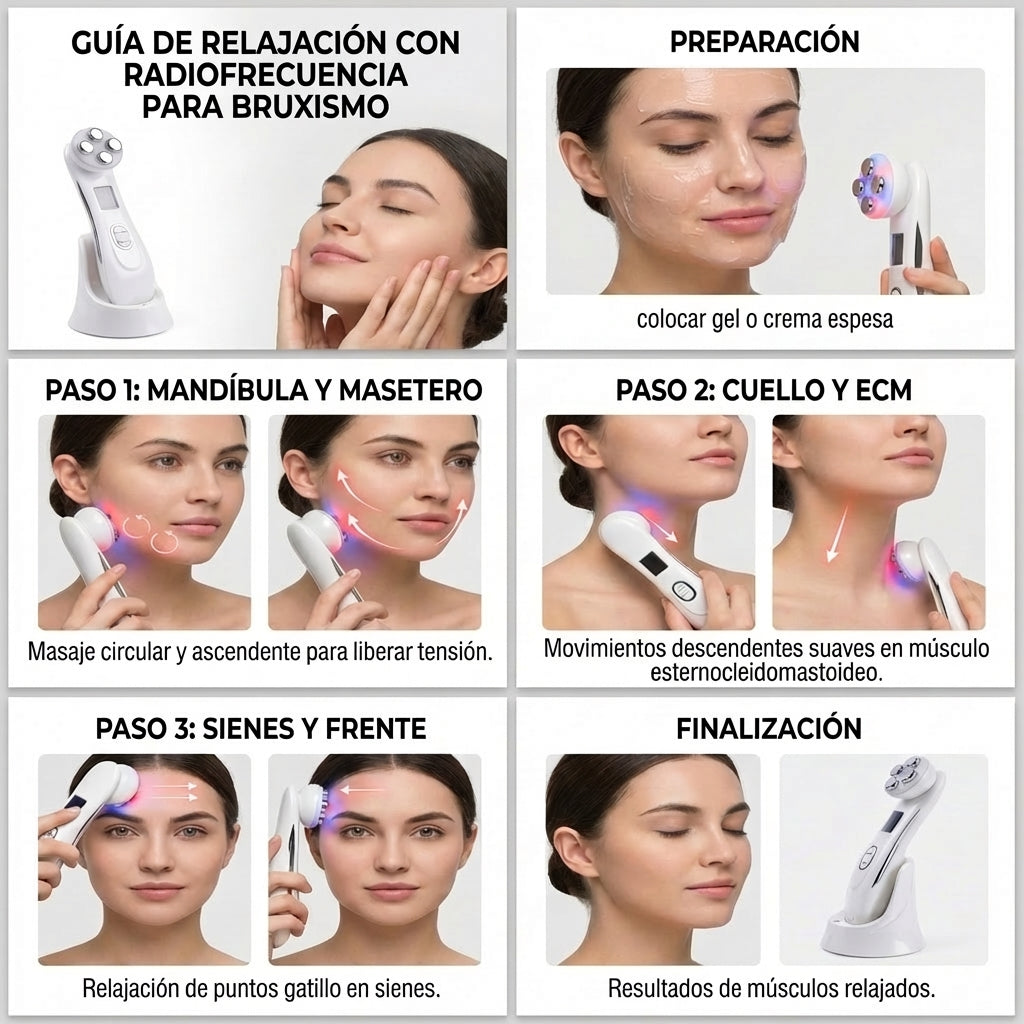 Masajeador Facial Ultrasonico Radiofrecu - FULL MEGA TIENDAS