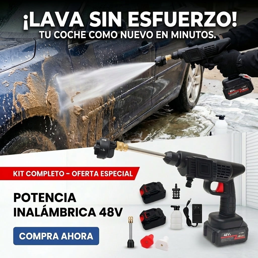 Hidrolavadora 6 BOQUILLAS 48V DOBLE BATE (Copia) - FULL MEGA TIENDAS