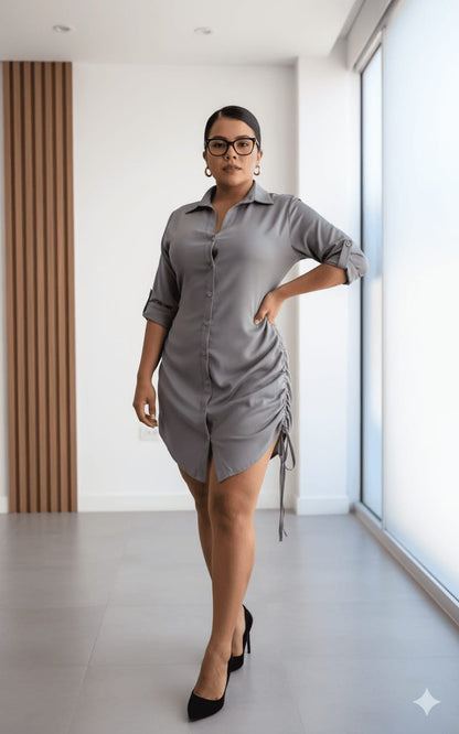 Blusón camisero vestido  ANA - FULL MEGA TIENDAS